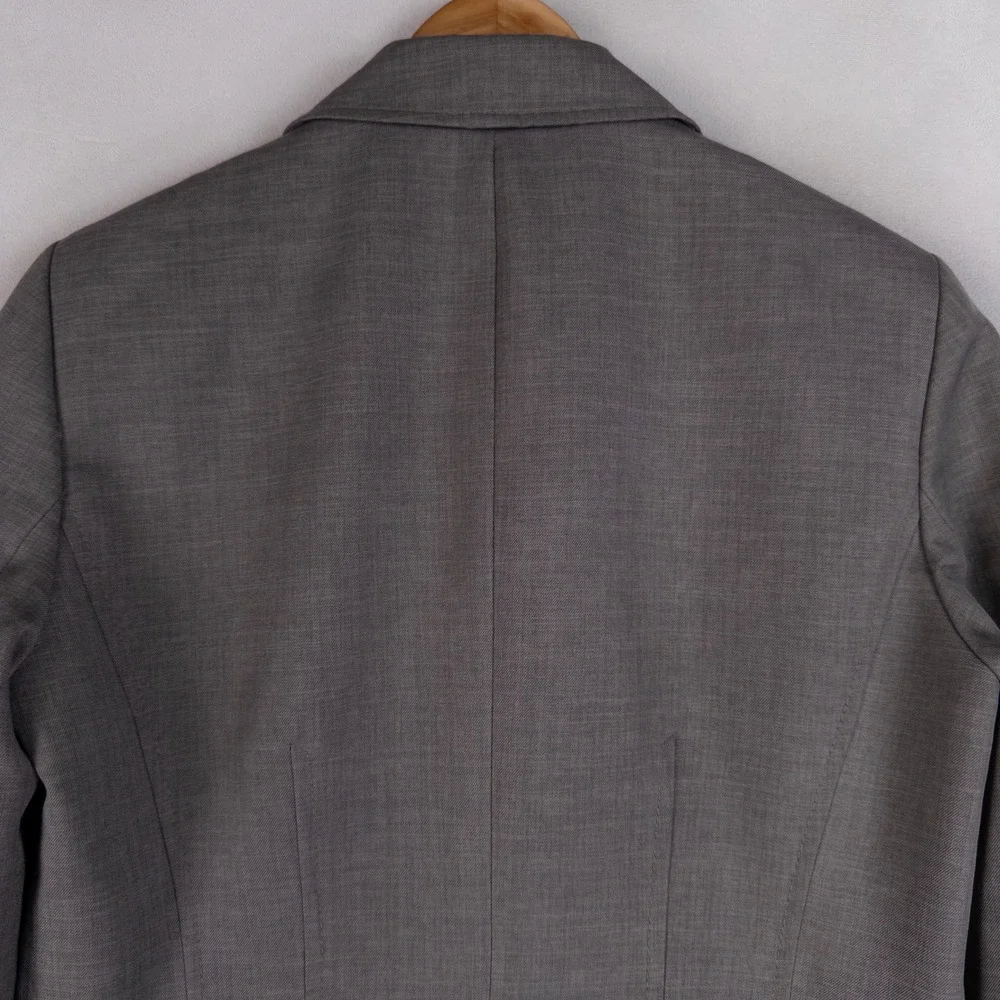 Kasper Womens Blazer Size 6 Gray Two Button Professional Career Suit Jacket